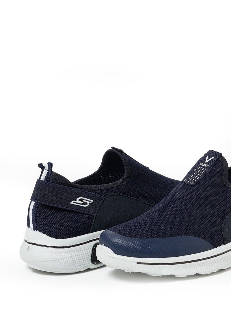 Cobblerz Men's Slip-on Low Top Sneakers BLUE - Image 5