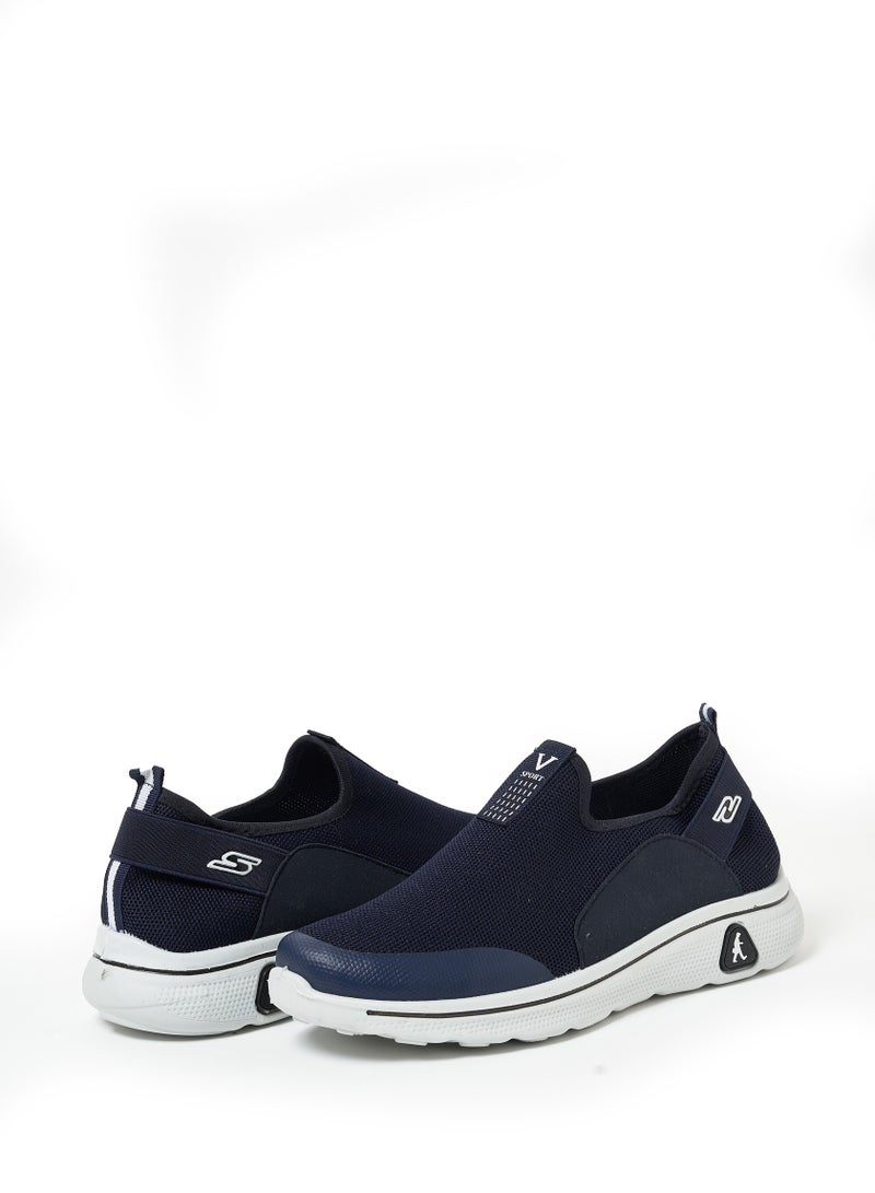 Cobblerz Men's Slip-on Low Top Sneakers BLUE - Image 3