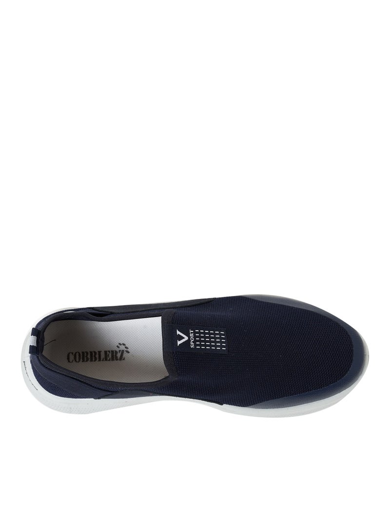 Cobblerz Men's Slip-on Low Top Sneakers BLUE - Image 4
