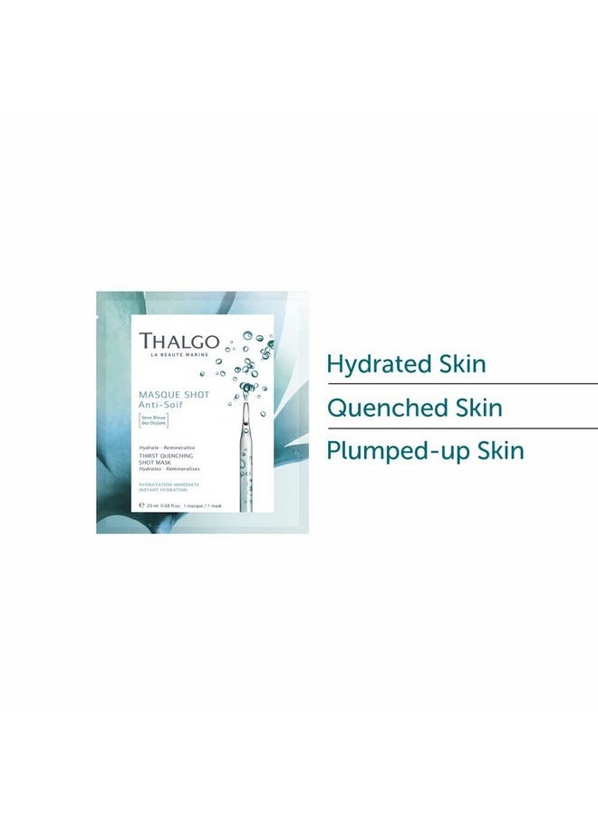 ثالجو قناع ترطيب البشرة من Thirst-Quenching Shot Mask - قناع ورقي منعش ومرطب يحتوي على حمض الهيالورونيك لترطيب يدوم طويلاً - 20 مل  - Image 3