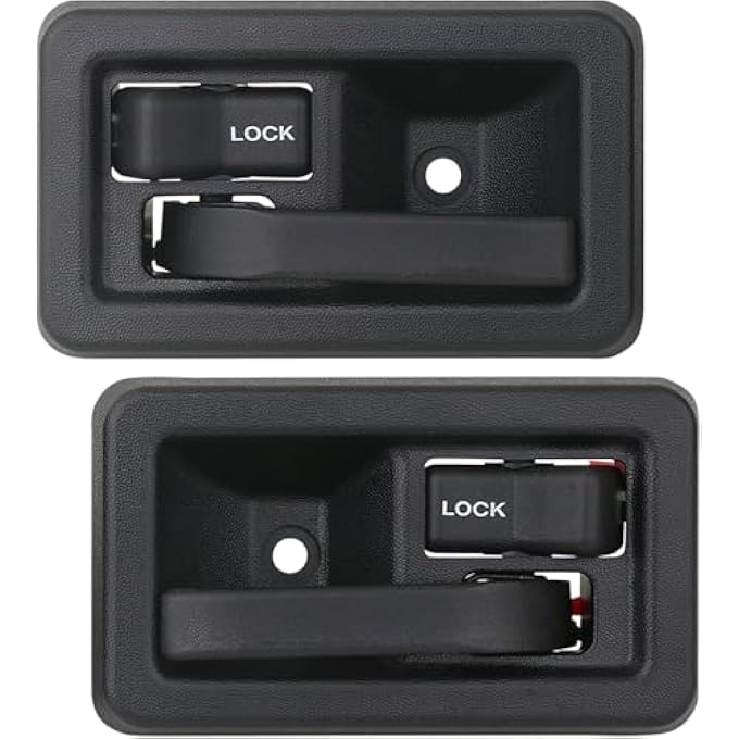 rayihni Compatible For Interior Door Handle Pair Compatible For Jeep Wrangler Yj Tj 19912006 Replaces 55176477Ab 55176476Ab 79540 79541 Jeep Wrangler Accessories - Image 1