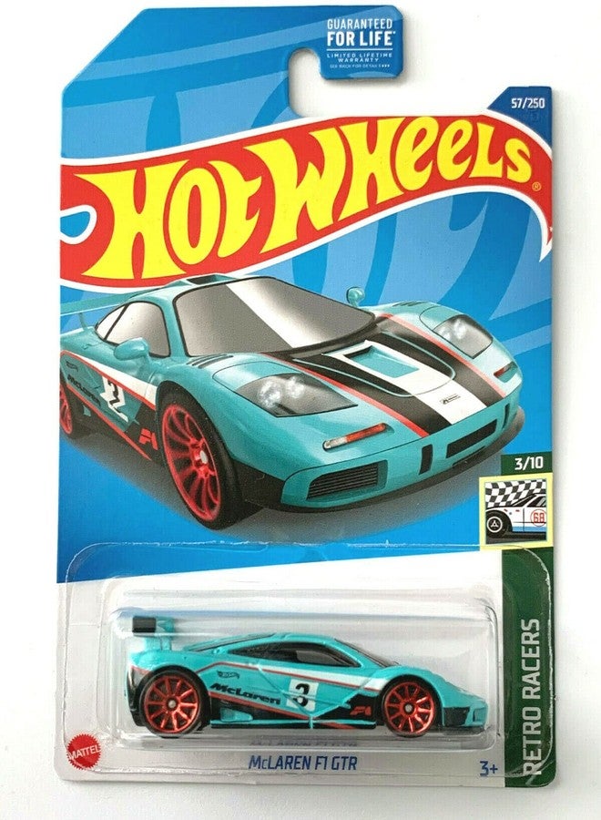 Diecast سيارة دي كاست هوت ويلز ماكلارين F1 GTR، سباقات ريترو 3/10 [تركواز] 57/250 - Image 1