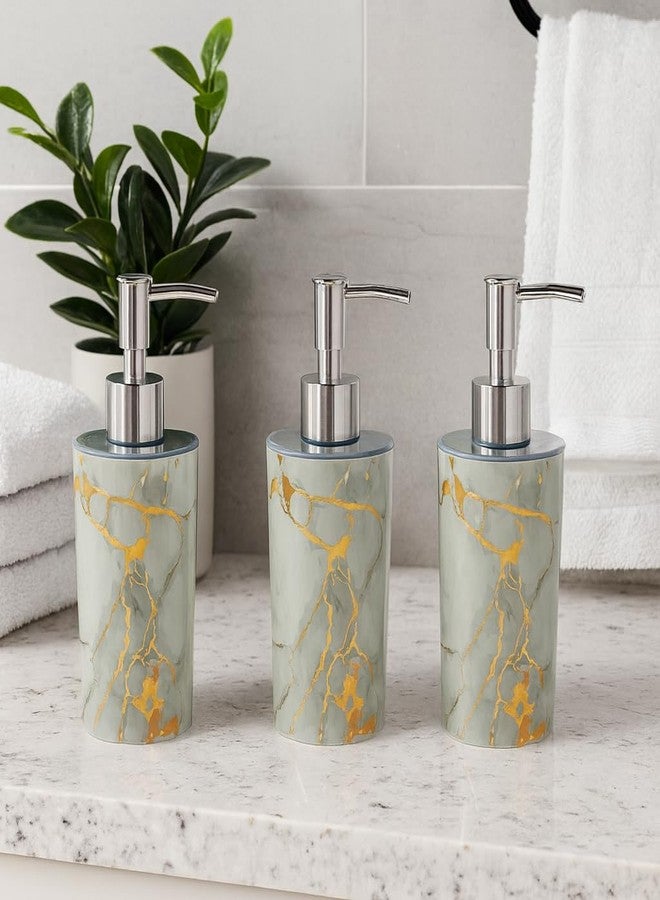 LAGET® Liquid Soap Dispenser|Sanitizer Dispenser, Lotion, Shampoo Dispenser | Handwash Bottle for Kitchen | Soap Dispenser for Wash Basin | 300 MLL (Pack of 3, White) - Image 1