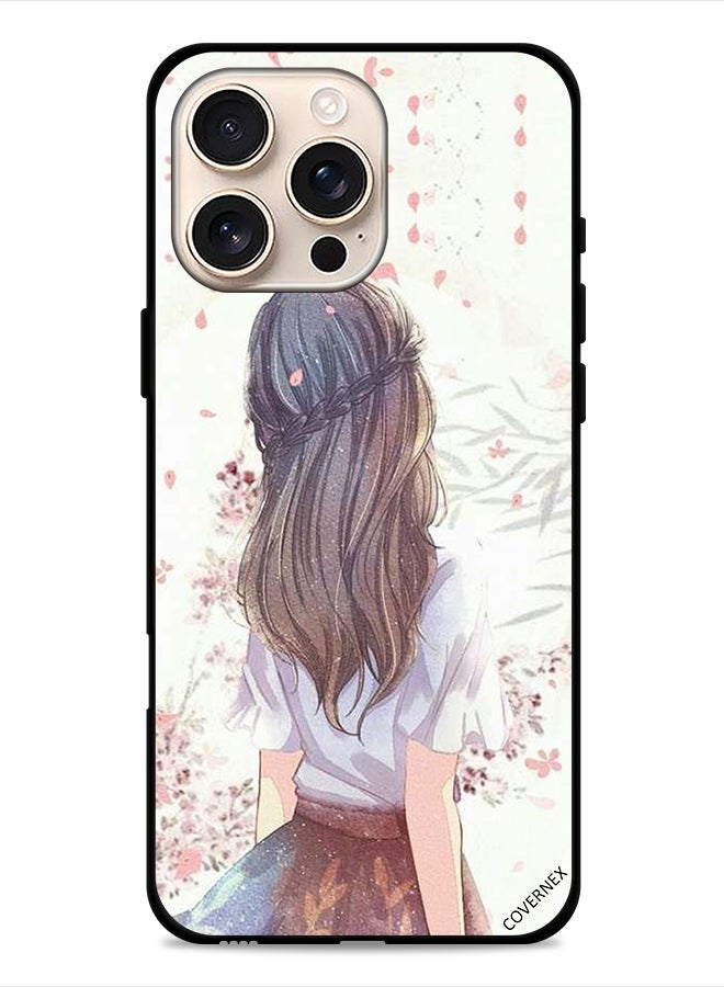 Covernex Apple iPhone 16 Pro Max Protective Case Cover Cute Girl In Deep Thinking - Image 1