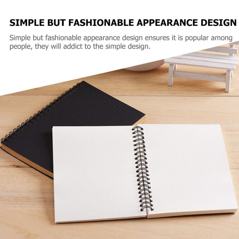 Blank Sketchbooks 2pcs Coil Blank Book Simple Picture Book Student Blank Notebook - Image 4