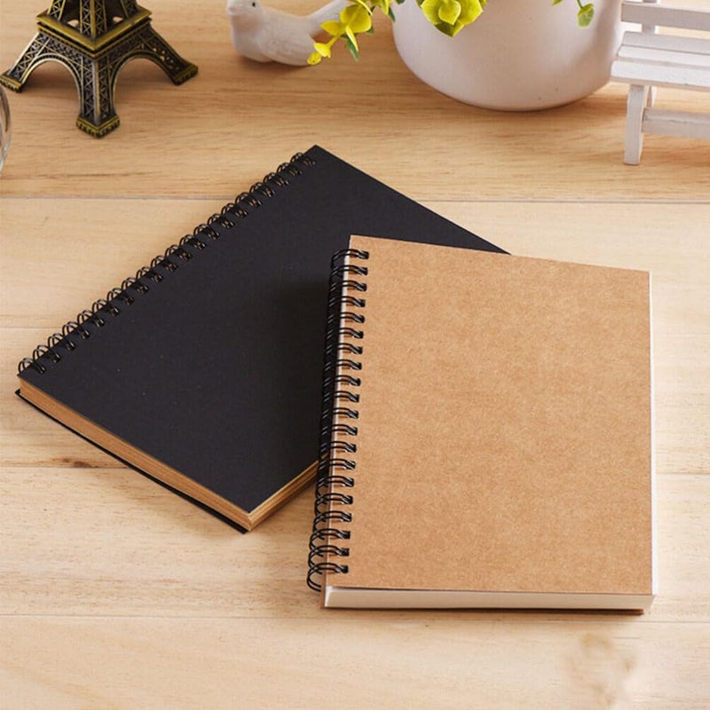 Blank Sketchbooks 2pcs Coil Blank Book Simple Picture Book Student Blank Notebook - Image 2