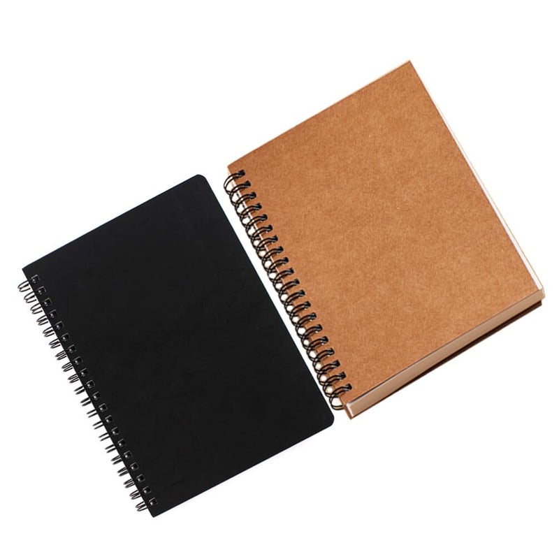 Blank Sketchbooks 2pcs Coil Blank Book Simple Picture Book Student Blank Notebook - Image 1