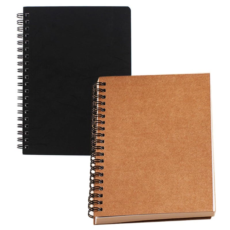 Blank Sketchbooks 2pcs Coil Blank Book Simple Picture Book Student Blank Notebook - Image 3