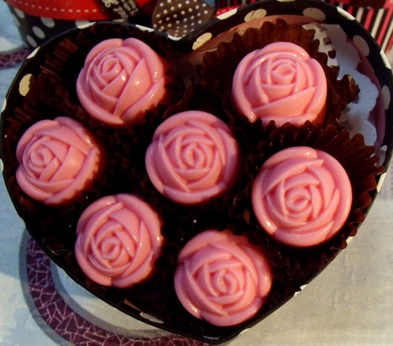 Grainrain polycarbonate chocolate mold polycarbonate chocolate bar mould rose flower (19269) - Image 3