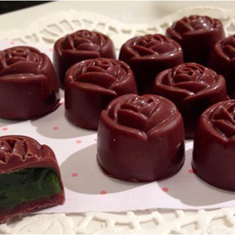 Grainrain polycarbonate chocolate mold polycarbonate chocolate bar mould rose flower (19269) - Image 4