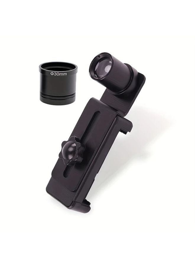 30mm Interface Phone Clip Holder With 12 5X Eyepiece Lens For Microscope Viewing Photography - Image 1