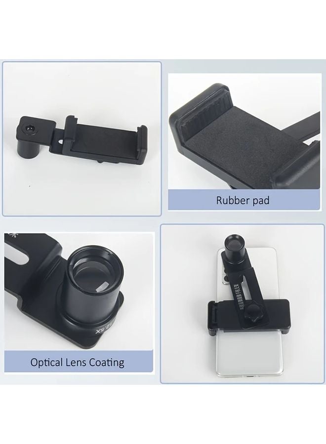 30mm Interface Phone Clip Holder With 12 5X Eyepiece Lens For Microscope Viewing Photography - Image 4