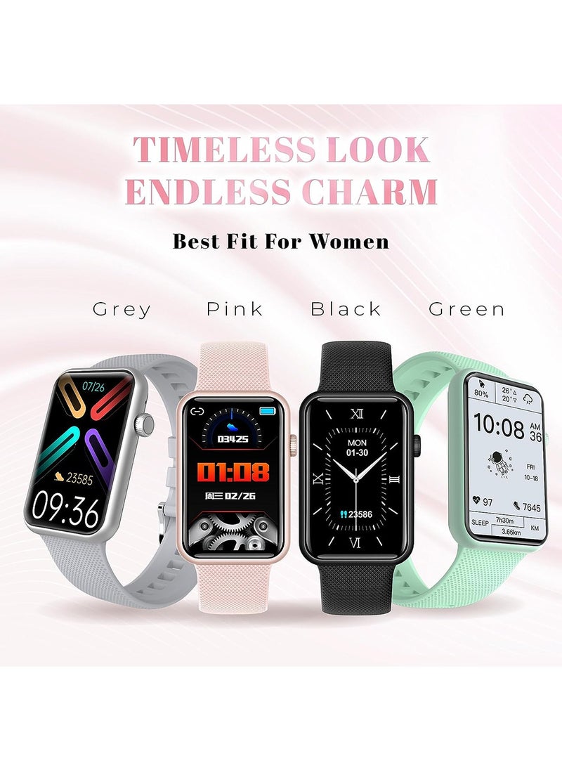 Gizmore - Gizmore Slate 1.57 Inch Super Aod With 500 Nits Brightness | Ai | Sports Modes | Spo2, Bt Calling Smartwatch Curved Glass Rectangular Display | Sleek Metal Frame (Black) - Image 1
