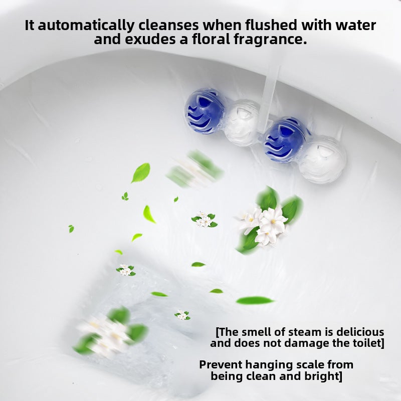 Ceetoon Toilet Cleaning Treasure Toilet Hanging Toilet Cleaning Ball Deodorizing Toilet Cleaning Spirit Powerful Descaling and Urine Stains(Green Bottle [Marine Fragrant]]) - Image 4