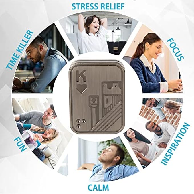 TOPINCN Mini Magnet Poker Slider Toy Exciting Hyperactivity, Metal Stress Relief for Work and Family - Image 5