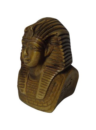 Egyptian King Tut Face 3D Souvenir Pharaoh Figurine Statue Ancient Handmade 2 Sculpture Collectible Mythology