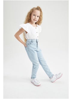 Girl Mom Fit Denim Trousers