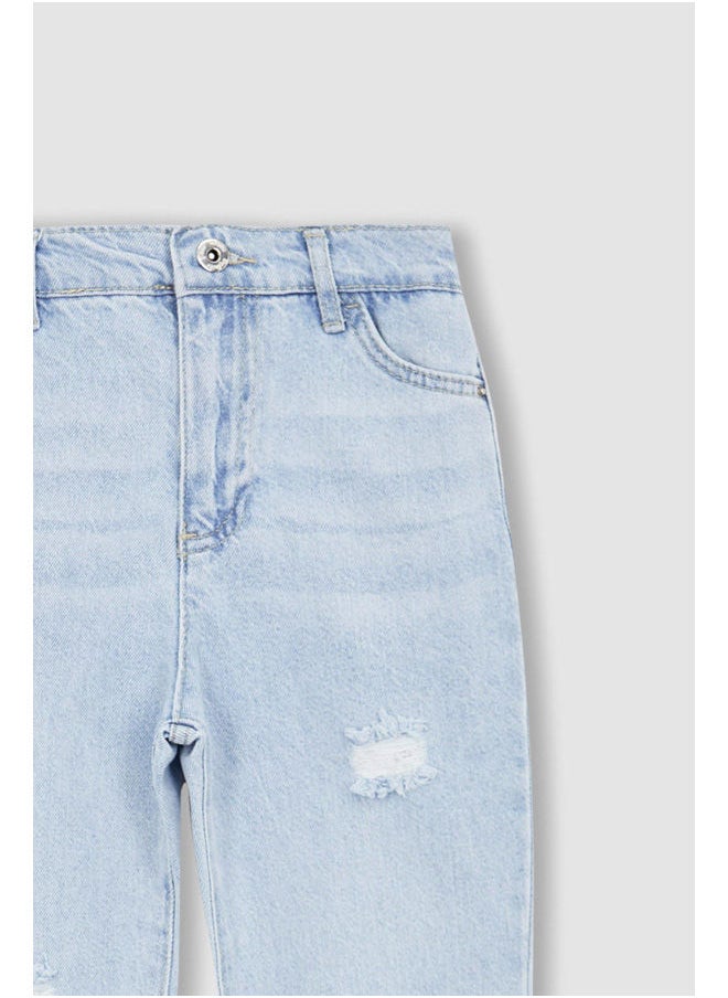 DeFacto - Girl Mom Fit Denim Trousers - Image 1