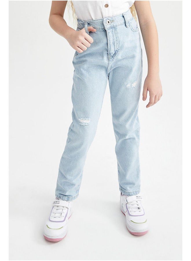DeFacto - Girl Mom Fit Denim Trousers - Image 1