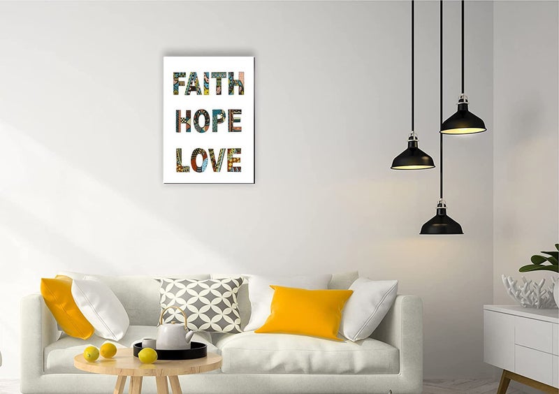 5 Ace faith hope love abstract Wall Sticker Poster|size:12x18 inch|multicolor - Image 2