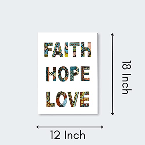 5 Ace faith hope love abstract Wall Sticker Poster|size:12x18 inch|multicolor - Image 4