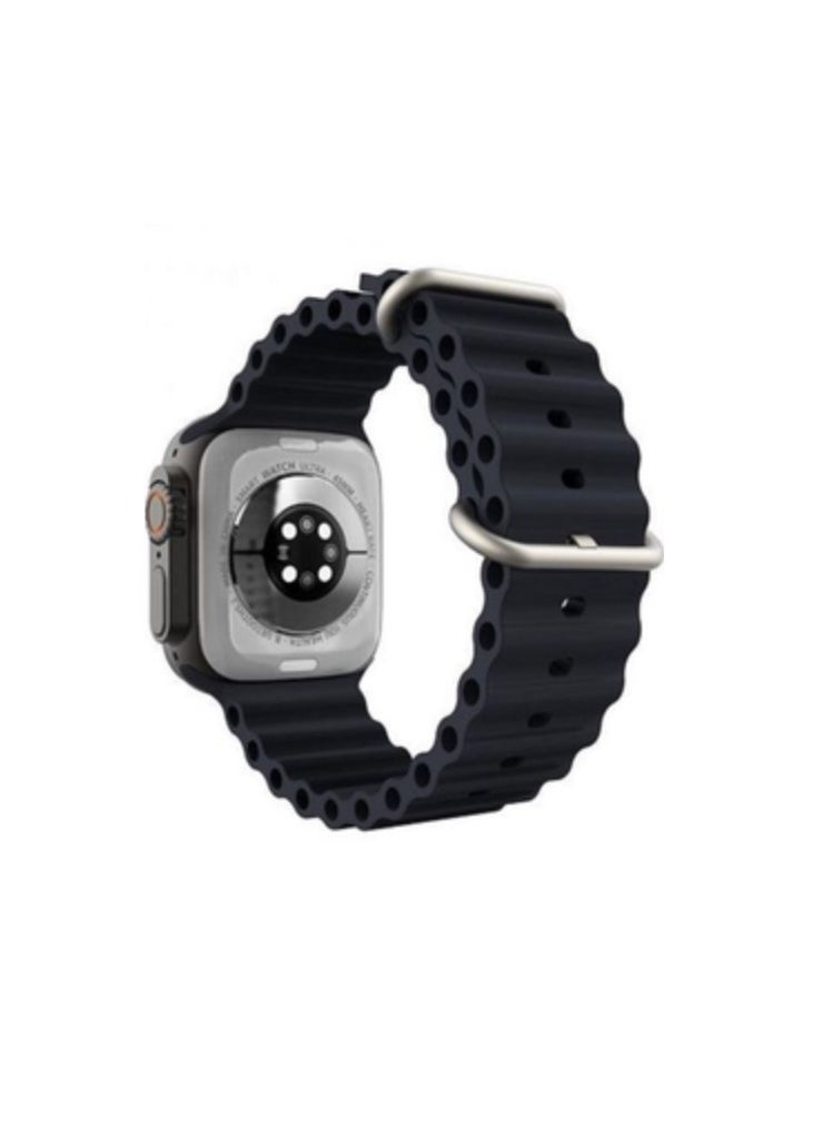 Generic - Smart Watch with Aluminum Body 45mm Sporty Stylish and Modern Unisex Design - Black - Image 1