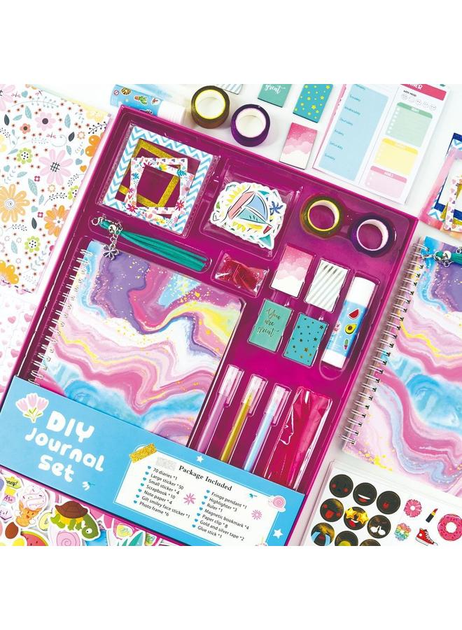 Bluejw DIY JOURNAL SET Children's Diary Sticker Teen Gift Scrapbook Hand Ledger Suit - Image 2