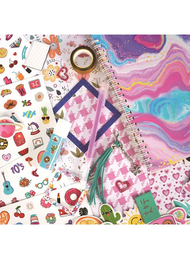 Bluejw DIY JOURNAL SET Children's Diary Sticker Teen Gift Scrapbook Hand Ledger Suit - Image 3