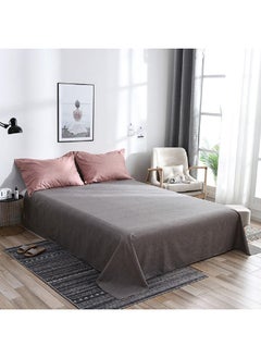 HALAMODO 4-Piece Queen Size Luxurious Cotton And Soft Microfiber Comforter Set (1 Duvet/Quilt Cover, 1 Flat Sheet, 2 Pillowcases)  - Image 4