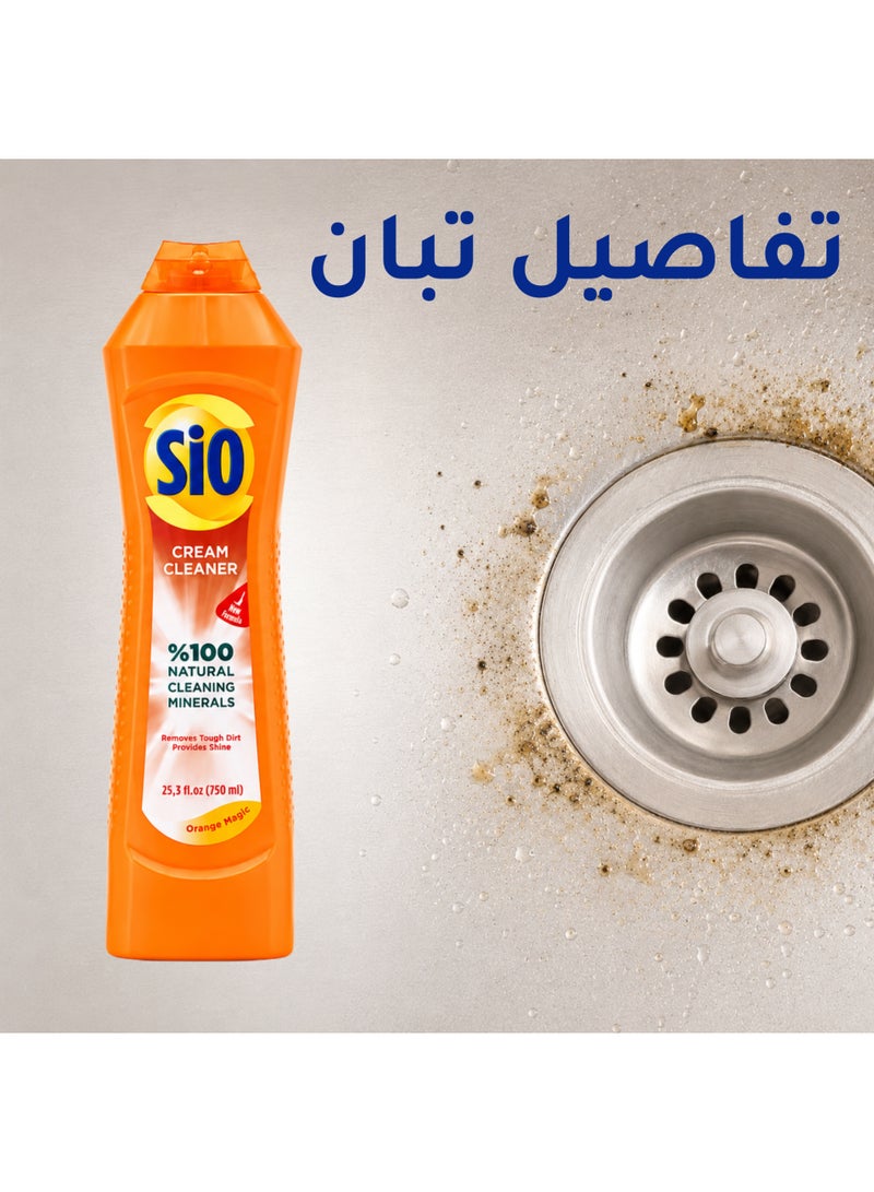 SIO Cream Cleaner – Orange Magic 750 ml  Powerful Cleaning & Shine - Image 5