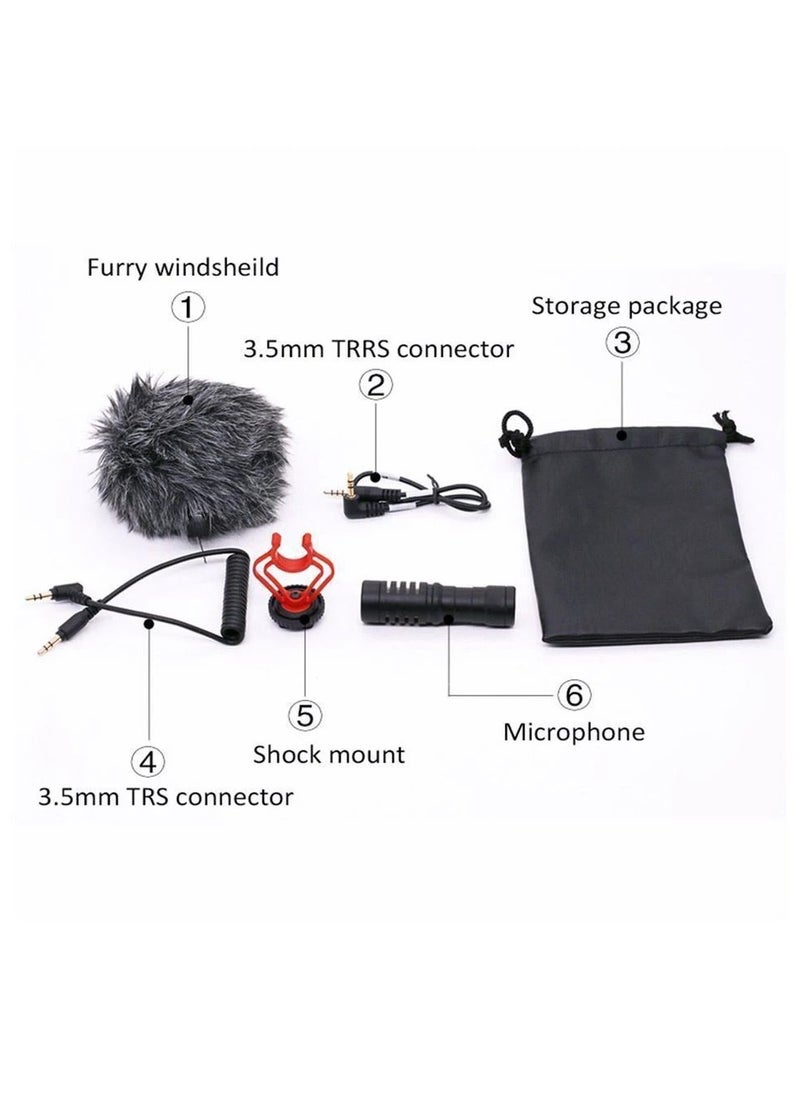 Generic - Camera Microphone Microfonos Inalambricos Professional Professional Video Accessories DSLR Camera Microphone Kit Interview Mic Outdoor Interview Microphone Mic For Interview Stands - Image 1