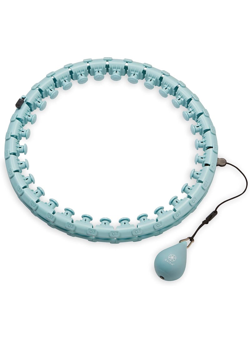 Gaiam Gaiam Weighted Fitness Hoop with 1lb Weighted Ball Dynamic Home Workout to Target Abs  Belly Fat Ideal Exercise to Help Improve Balance Coordination and Endurance  - Image 1