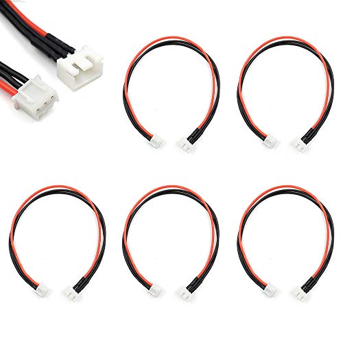 elechawk JSTXH 2S Balance Plug Extension Lead Wire 200mm 5 PCS for LiPo Battery Balance Charging 22AWG Silicone - Image 1