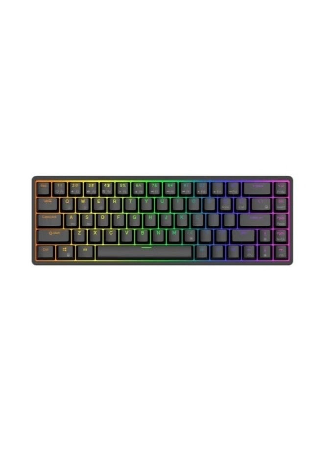 G68 2.4Ghz Wireless/Bluetooth/Wired 65% Mechanical Keyboard, 68 Keys Hot Swappable  Gaming Keyboard with PBT Keycaps for Win/Mac，3150 mAh large battery for long-lasting use - pzsku/Z0CAFBFF752808FF987AFZ/45/_/1729068604/e9f49bb1-3748-436d-8af2-168bd6f1e4ff