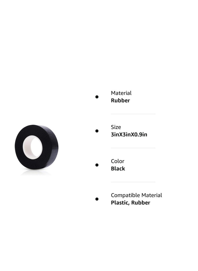 RONG Electrical Tape, Flame Retardant Indoor Outdoor High Temperature Resistance High Pressure Resistance Electric Tape, Premium Rubber Waterproof Tape,2 Roll (Model number-J20（10kv） Black)