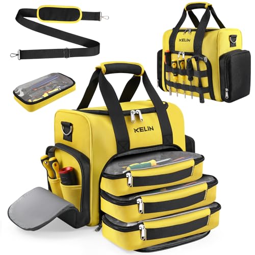 KELIN Tool Bag Box Organizer, Wrench Organizer, Toolbox, Tool Bags for Men Storage, Electrician Tool Bag, Caja De Herramientas, Birthday Gifts for Him Dad, Gadgets for Men, Father's Day Gift Ideas - Image 1