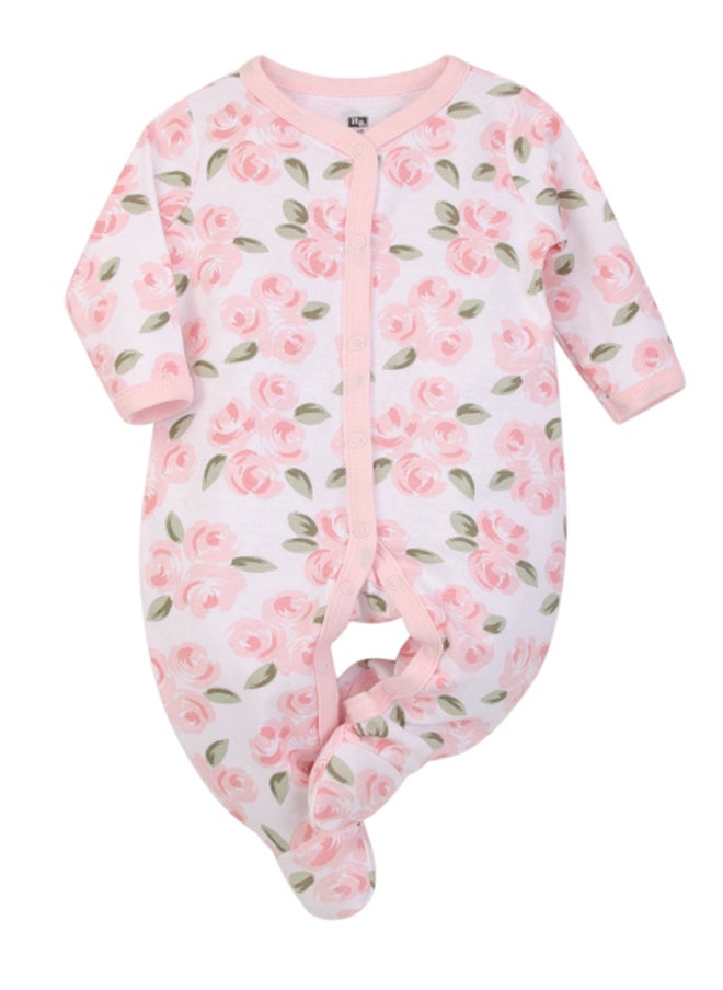 hudson baby Baby Layette Set 3 Piece Roses, 3 - 6 Months  - Image 3