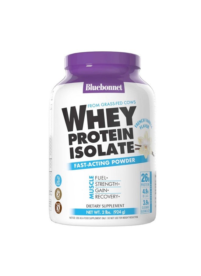 Bluebonnet Nutrition Bluebonnet Nutrition, 100% Natural Whey Protein Isolate, Natural French Vanilla, 2 lbs (924 g)  - Image 1