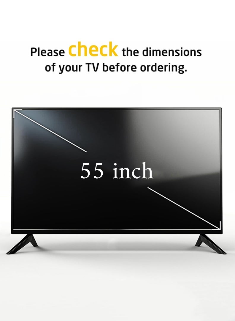 Theodor | 55 Inch | TV Screen Protector, Compatible with LCD, OLED, LED & QLED 4K HDTV, Easy Installation, Scratch-Resistant With Home and Office Use - Image 2