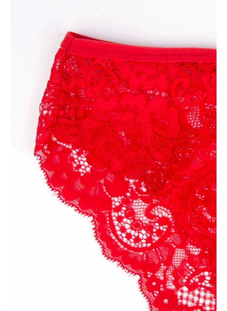 Ayyıldız Crescent Moon 3663 Red Bra Set