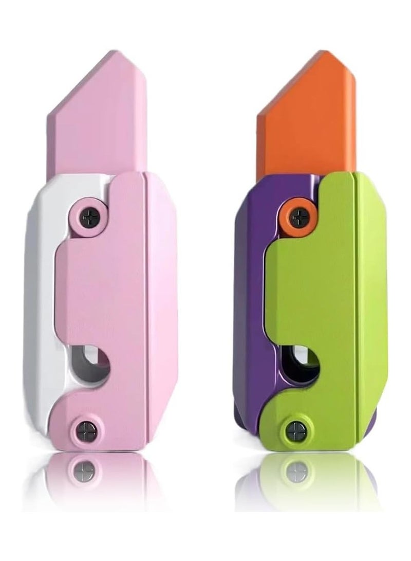 SYOSI 2 Pcs 3D Printing Fidget Toys, Fidget Knife Toy Fidget Toys for Kids & Adults Anxiety Stress Relief Toy Sensory Toys Perfect for Autism and ADD - Image 1