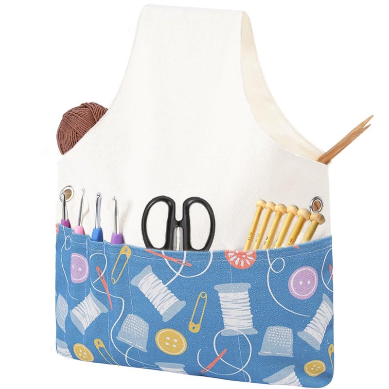 TOGETRUE Yarn Bag Knitting Crochet Tote Bag Lightweight Yarn Storage Bag Organizer Travel Knitting Wrist Bag Yarn Tote Bags for Crocheting Holding Yarn Knitting Needles Accessories Pattern