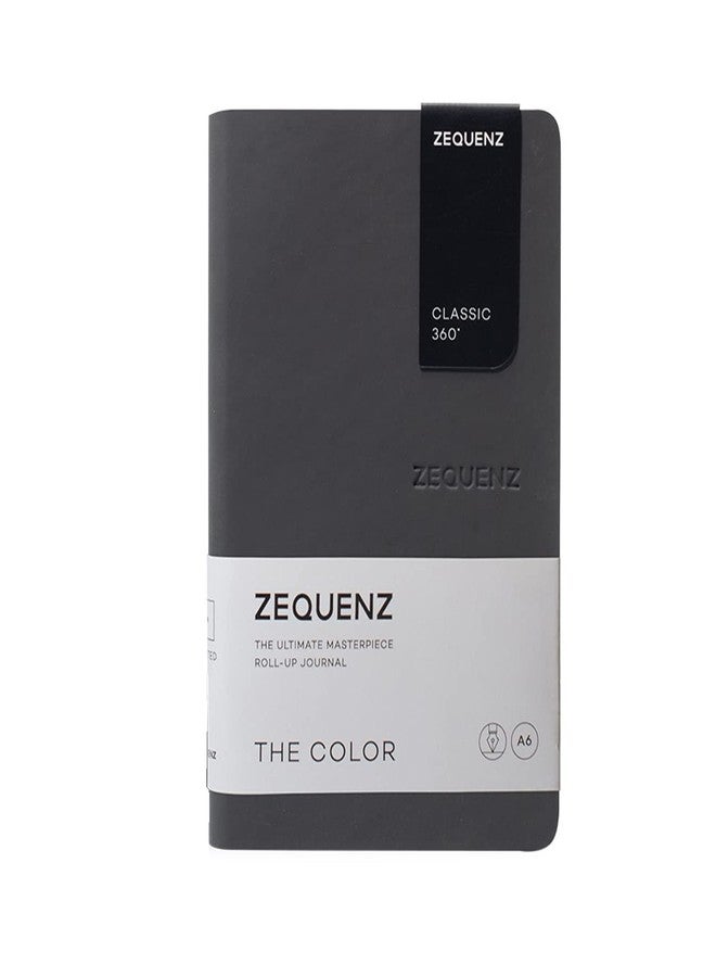 Zequenz A6 Mini Blank Notebook, Storm Grey, 200 Pages, 360 Soft Cover - Image 1