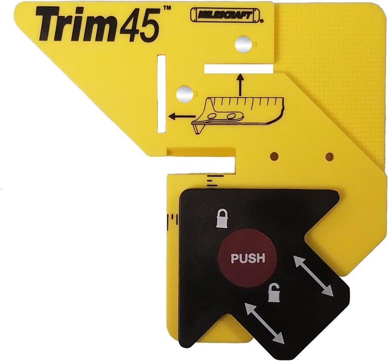 Milescraft 8401 Trim 45 Trim Carpentry Aid - Trim Gauge and Miter Aid Tool - Image 1