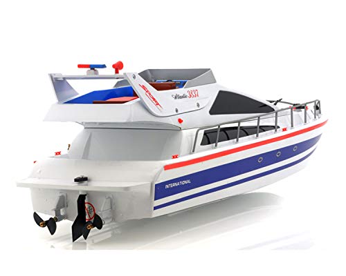 POCO DIVO Atlantic Yacht Luxury Modern Cruise 28 RC Model Boat Radio Remote Control Speed Watercraft Racing Ship Blue - Image 5