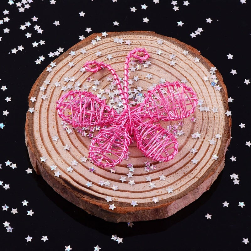 eBoot نجوم كونفيتي جليتر من EBOOT 100 جرام لتزيين الحرف اليدوية وفن الأظافر وديكور الحفلات باللون الفضي الهولوجرافي - Image 5