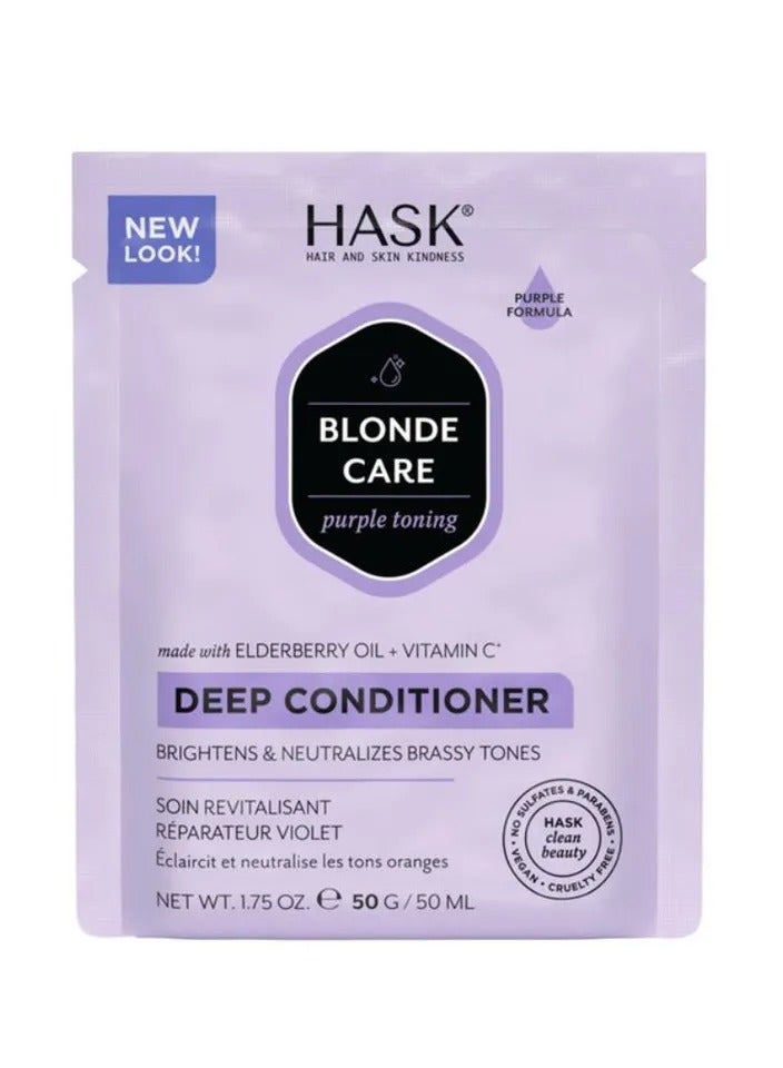 Hask Blonde Care Deep Conditioner Packette 50G