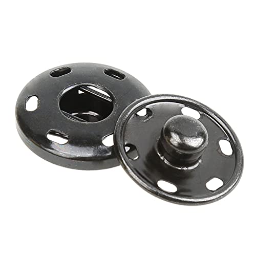 Cotowin Sew-On Snaps,Gunmetal Press Buttons,Pack of 10 , 3/4" / 19mm - Image 1