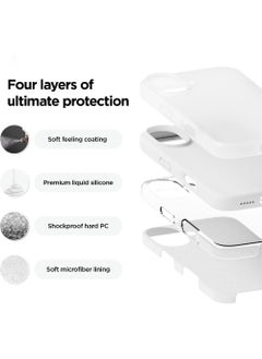 X-level iPhone 16 Liquid Silicone Case Cover,Full Body Protection, Shockproof, Slim, Anti-Scratch Soft Microfiber Lining,Slim Protective Back Cover with Comfortable Hold Touch Feeling and Anti-fingerprint  - Image 3