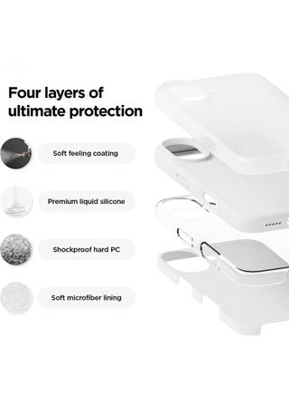 iPhone 16 Liquid Silicone Case Cover,Full Body Protection, Shockproof, Slim, Anti-Scratch Soft Microfiber Lining,Slim Protective Back Cover with Comfortable Hold Touch Feeling and Anti-fingerprint - view 3